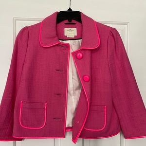 Neon pink blazer
